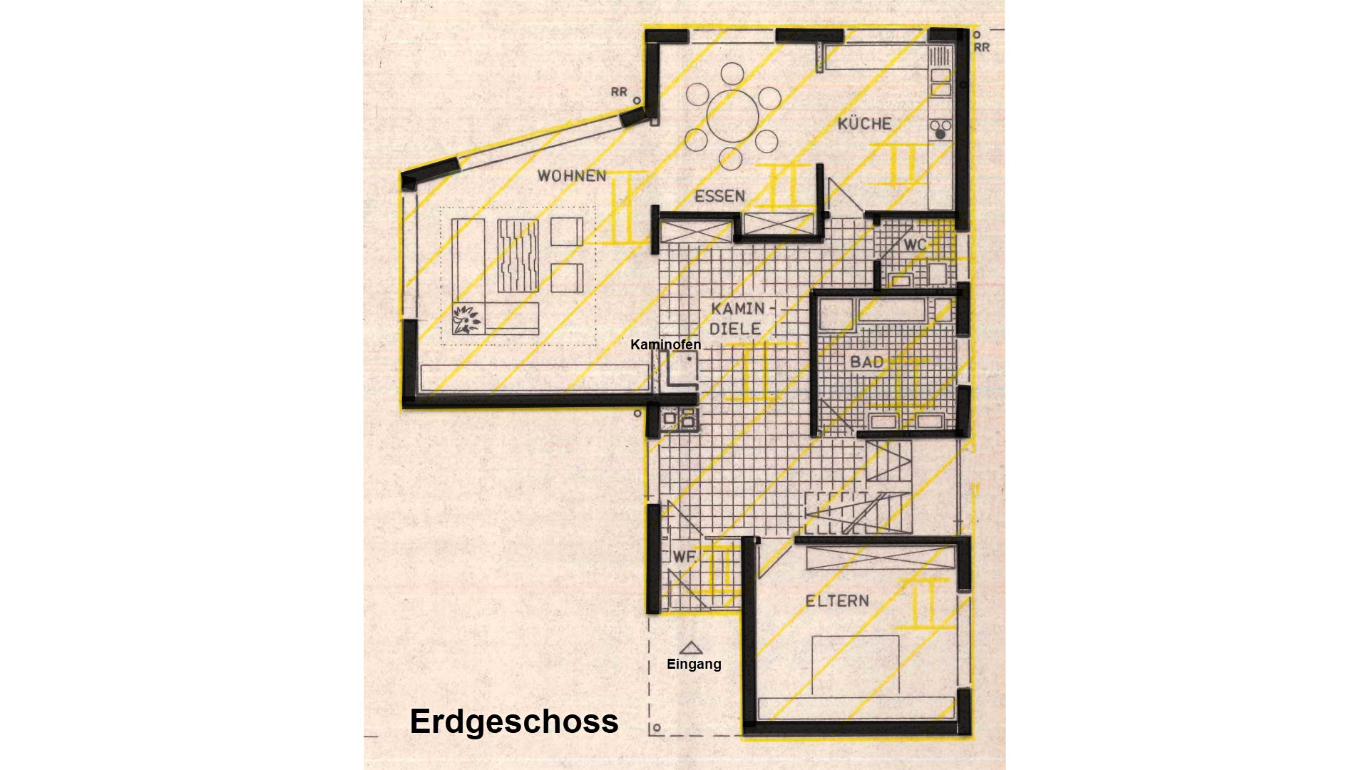 Reichshof-Nosbach: Altersruhesitz mit Wohnmobilgarage und pflegeleichtem Grundstück, EG: 128 m² (barrierefreie) Wohnfläche